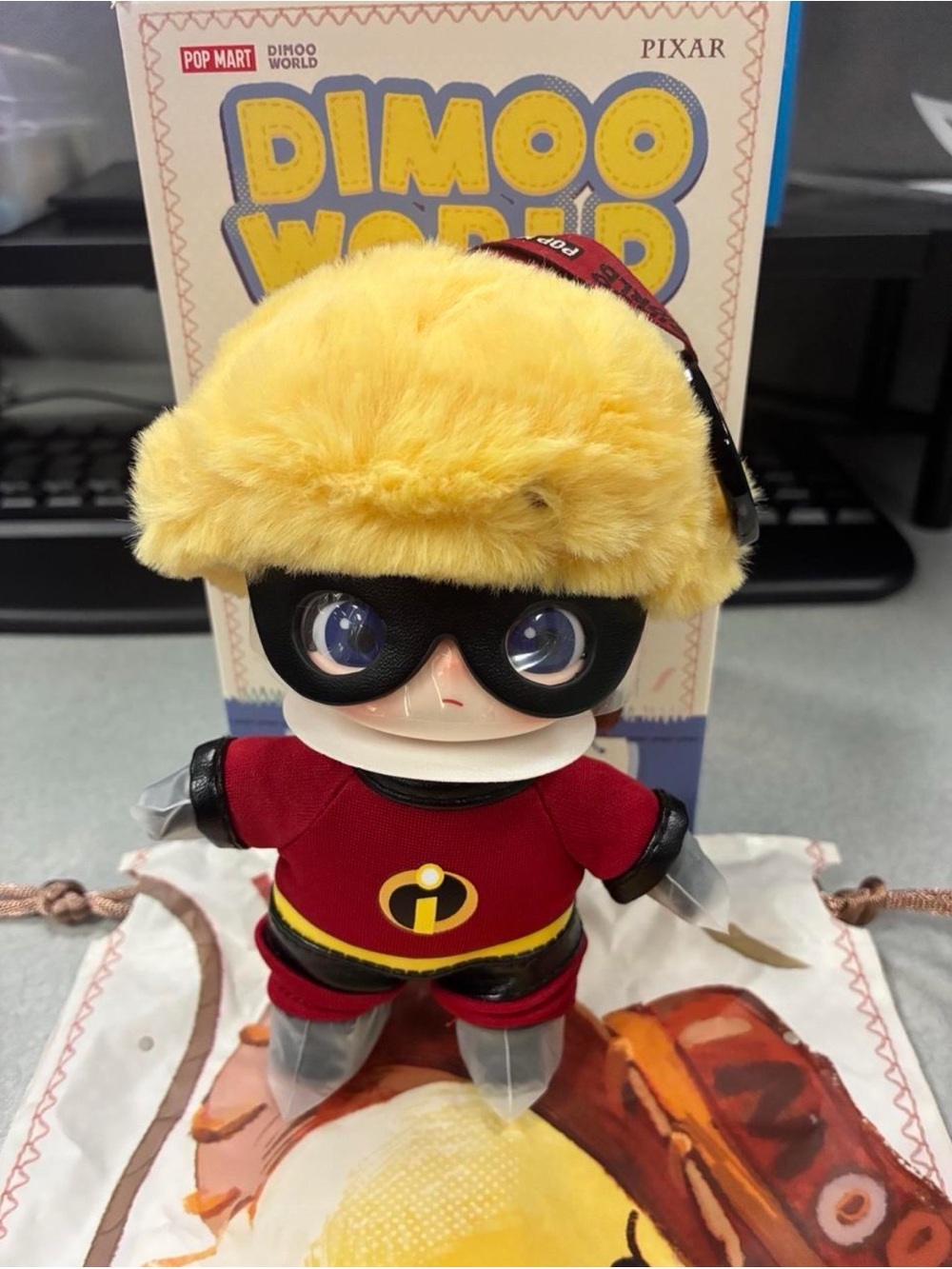 POP MART Dimoo World Incredibles Plush Doll Disney - Dash Parr